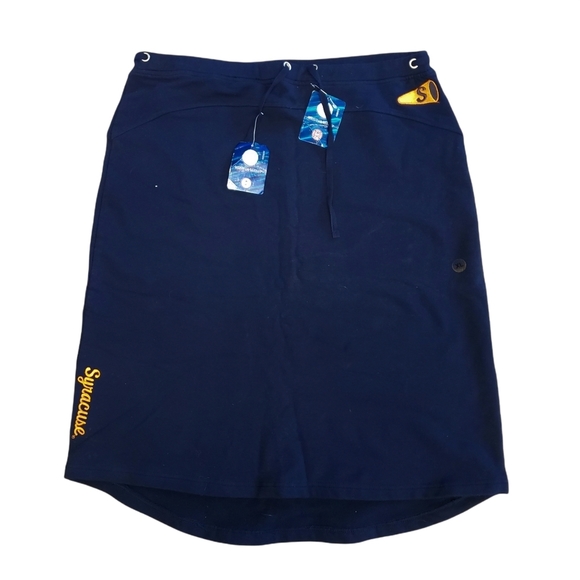 Syracuse Orangemen Cheer Skirt Womens XL Navy Orange Drawstring Embroidere Logo - Picture 1 of 8